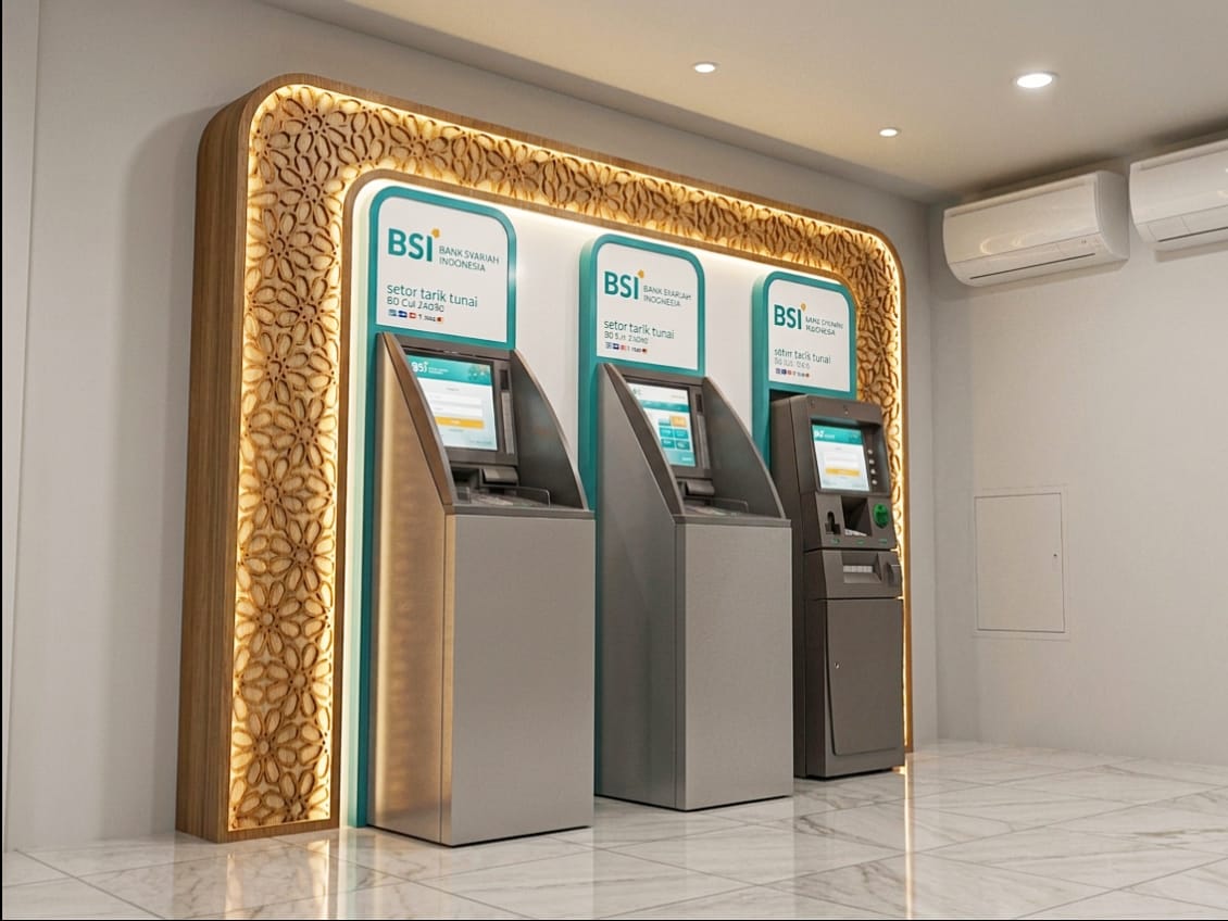 Area ATM Dengan Ornamen Kayu 1